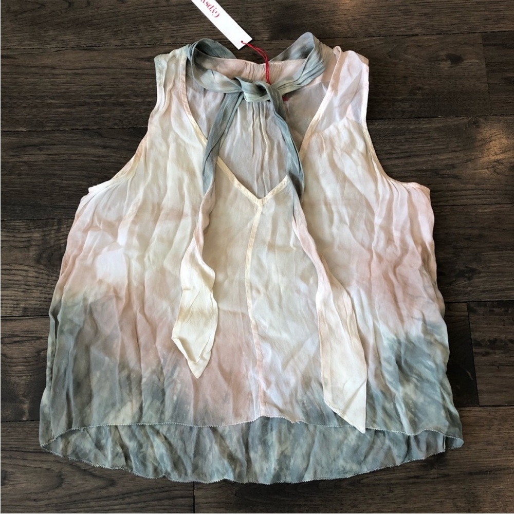 NWT Gypsy 05 Tie Dye Sleeveless Blouse